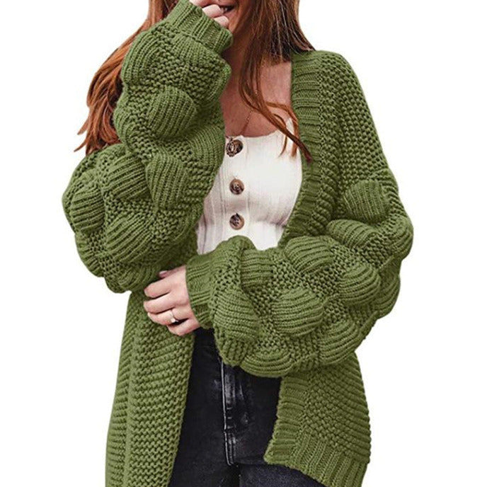 Donna - Cardigan elegante - Maniche voluminose