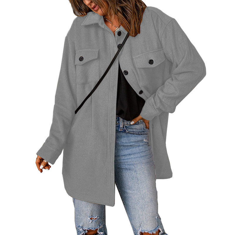 Donna - Giacca con sovracamicia chic con tasche sul petto