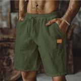 Varel | Pantaloncini casual da uomo in lino
