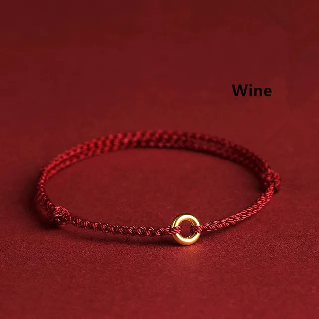 Bracciale Donna Intrecciato a Mano – Forma Circolare, Adatto per Uso Casual e Quotidiano