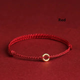 Bracciale Donna Intrecciato a Mano – Forma Circolare, Adatto per Uso Casual e Quotidiano