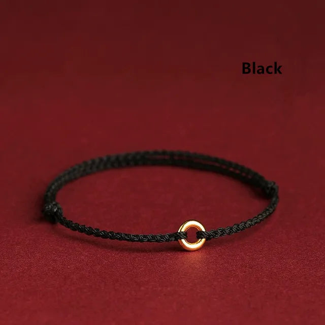 Bracciale Donna Intrecciato a Mano – Forma Circolare, Adatto per Uso Casual e Quotidiano