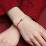 Bracciale Donna Intrecciato a Mano – Forma Circolare, Adatto per Uso Casual e Quotidiano