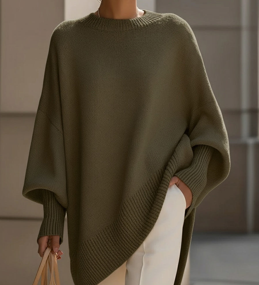 Maglione Oversize Donna | Asimmetrico e Girocollo