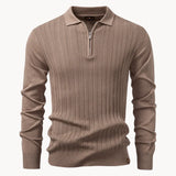 Polo Slim Fit da Uomo – Chiusura Lampo Corto, Adatta per Uso Casual e Quotidiano