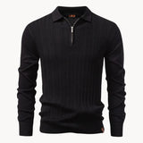 Polo Slim Fit da Uomo – Chiusura Lampo Corto, Adatta per Uso Casual e Quotidiano