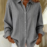 Aurora™ | Camicia a righe in tessuto morbido