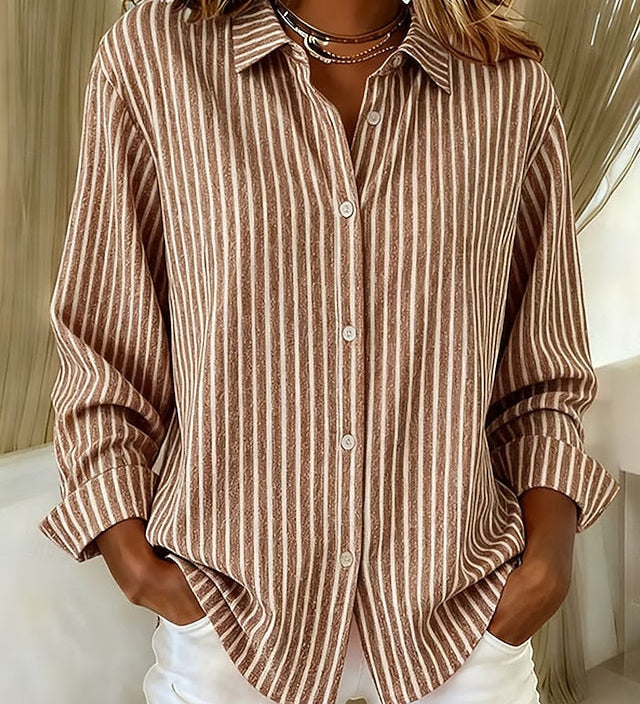 Aurora™ | Camicia a righe in tessuto morbido