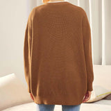 Donna - Cardigan casual lavorato a maglia - Stile autunnale