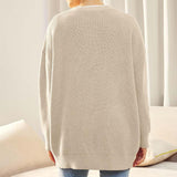 Donna - Cardigan casual lavorato a maglia - Stile autunnale