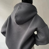 Felpa oversize con cappuccio da donna – Pullover dalla vestibilità comoda e spalle scese per il comfort di ogni giorno