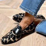 Miriam™ | Mocassino leopardato con dettagli in pelle