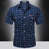Varel | Camicia elegante a maniche corte a quadri