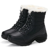Donna - Stivali da neve con piattaforma casual - Caldi e alla moda