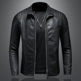 Ambra™ | Giacca in pelle con zip frontale