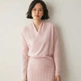 Maglione Donna con Incrocio Frontale – Maglia Sottile Raffinata per Ufficio e Abbigliamento Smart Casual