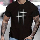 Varel | T-shirt elegante a collo rotondo con stampa grafica