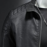 Ambra™ | Giacca in pelle con zip frontale