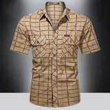 Varel | Camicia elegante a maniche corte a quadri