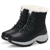 Donna - Stivali da neve con piattaforma casual - Caldi e alla moda