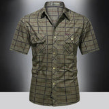 Varel | Camicia elegante a maniche corte a quadri