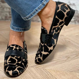 Miriam™ | Mocassino leopardato con dettagli in pelle