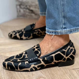 Miriam™ | Mocassino leopardato con dettagli in pelle