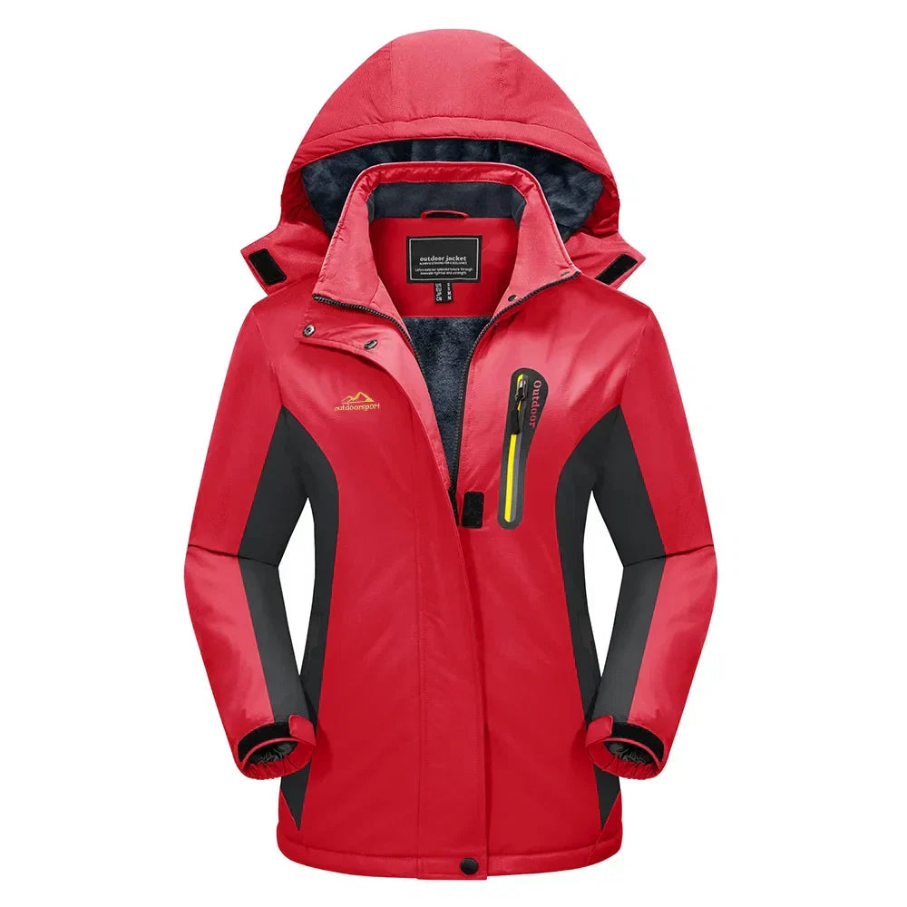 Donna - Giacca da sci da neve - Stile con cappuccio