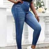 Donna - Jeggings taglie forti - Tessuto elasticizzato