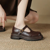 Cinzia™ | Mary Jane in pelle con cinturino