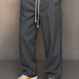 Pantaloni Slim Fit da Uomo – Adatti per Lavoro e Tempo Libero, Con Cerniera e Vita Elastico
