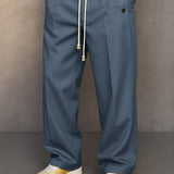 Pantaloni Slim Fit da Uomo – Con Zip e Vita Elastica, Adatti per Lavoro e Tempo Libero