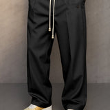 Pantaloni Slim Fit da Uomo – Con Zip e Vita Elastica, Adatti per Lavoro e Tempo Libero