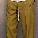 Pantaloni Slim Fit da Uomo – Adatti per Lavoro e Tempo Libero, Con Cerniera e Vita Elastico