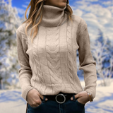 Maglione a Collo Alto da Donna – Morbido, Caldo, Pullover Slim, Maglione Elegante e Confortevole