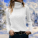 Maglione a Collo Alto da Donna – Morbido, Caldo, Pullover Slim, Maglione Elegante e Confortevole