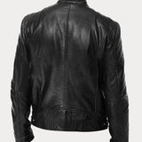 Elisabetta™ | Giacca in pelle con zip frontale