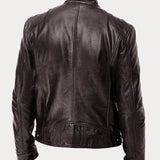 Elisabetta™ | Giacca in pelle con zip frontale