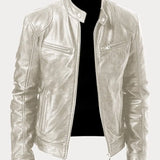 Elisabetta™ | Giacca in pelle con zip frontale