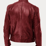 Elisabetta™ | Giacca in pelle con zip frontale