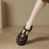 Cinzia™ | Mary Jane in pelle con cinturino
