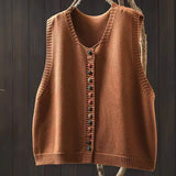 Cardigan da donna ampio – Scollo a V e maniche corte
