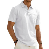 Varel | Polo da uomo in lino a maniche corte