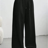 Pantaloni da jogging a gamba larga da donna – Vestibilità comoda e rilassata