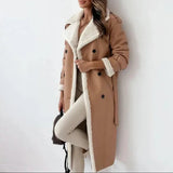 Donna - Giacca classica lunga con fodera in pile