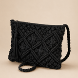 Virginia™ | Borsa a spalla intrecciata nera