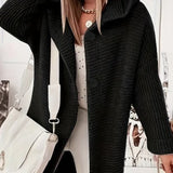 Cardigan comodo da donna | Con cappuccio