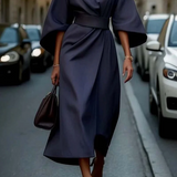 Abito A-line da Donna – Con Maniche a Lanterna, Adatto per Uso Serale