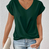 Blusa Sottile da Donna – Casual con Scollatura a V per Uso Quotidiano