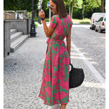 Varel | Abito elegante con scollatura a V e vestibilità modellante